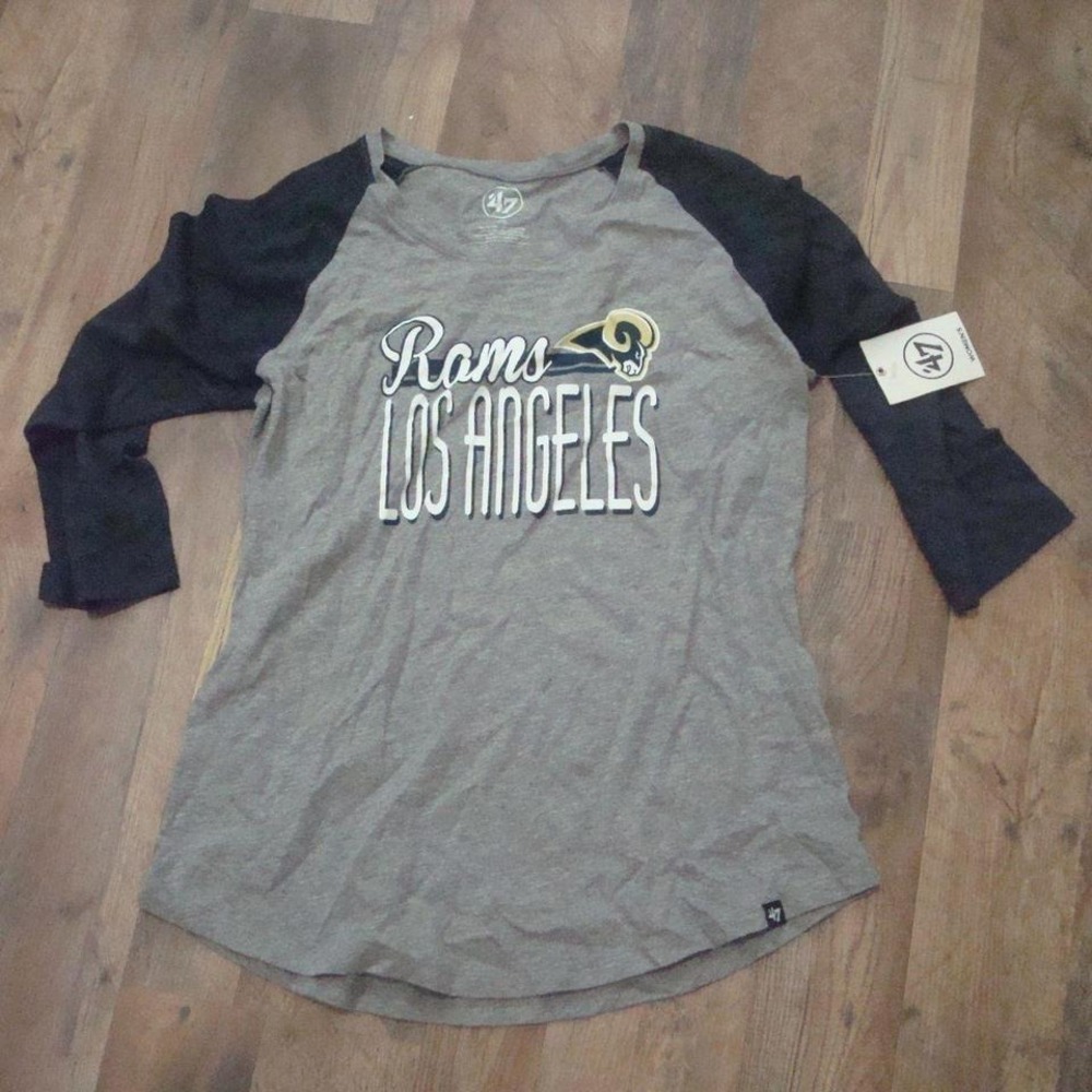 LOS ANGELES RAMS WOMENS LARGE 47 SHIRT VINTAGE 00S Y2K W2